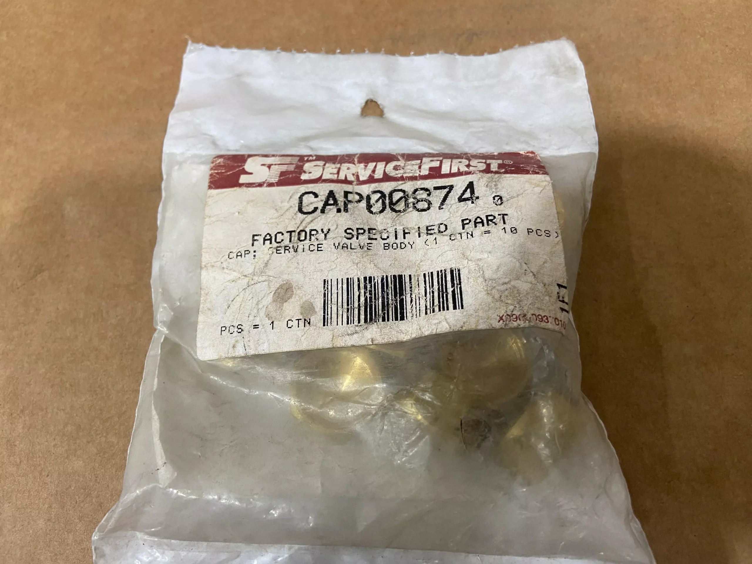 1/2" Service Valve Caps, 10 Pack