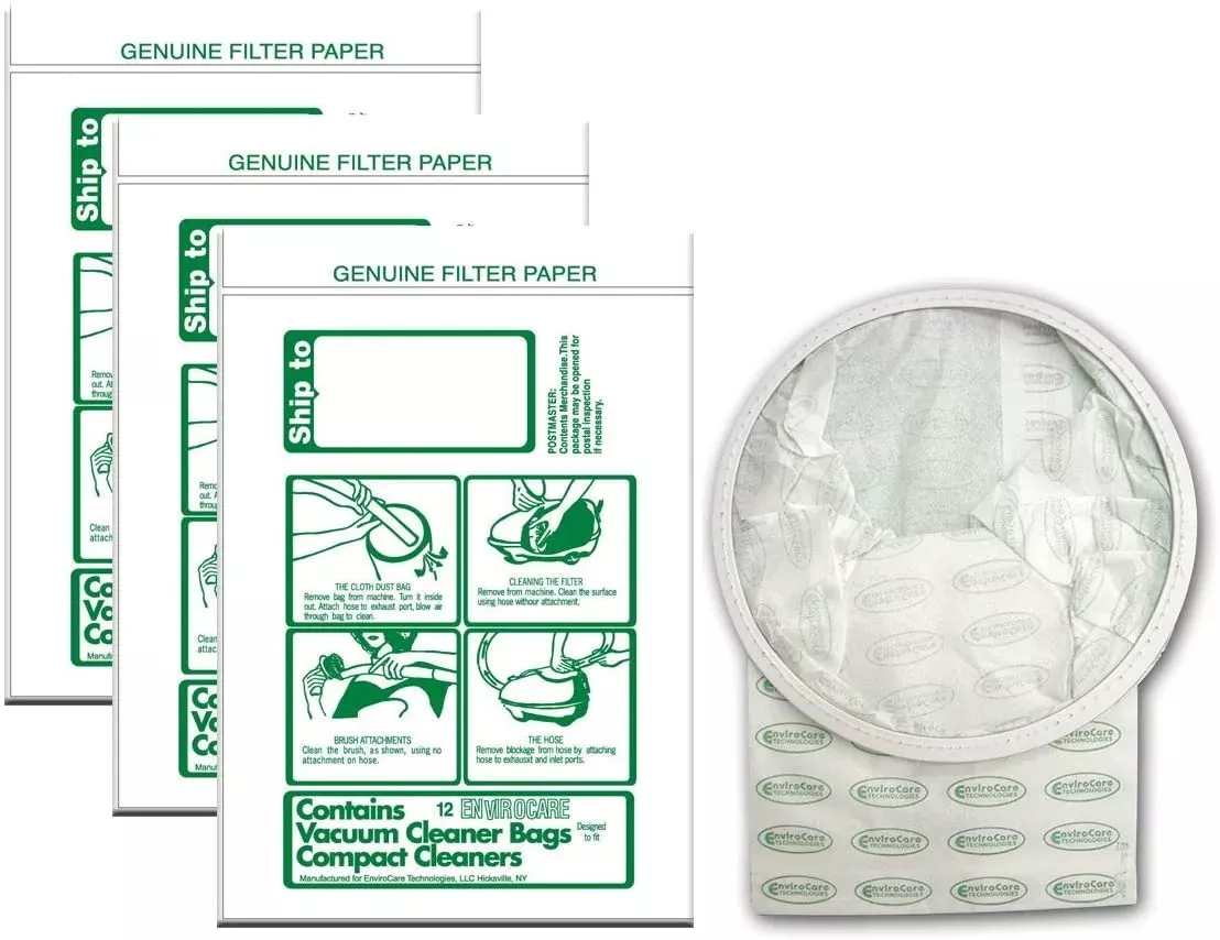 1 X 36 COMPACT TRISTAR CANISTER VACUUM BAGS