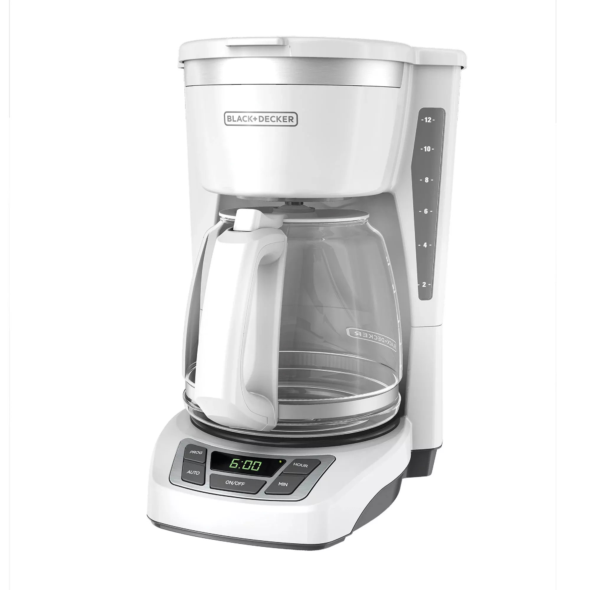 12 Cup Programmable Coffeemaker - White