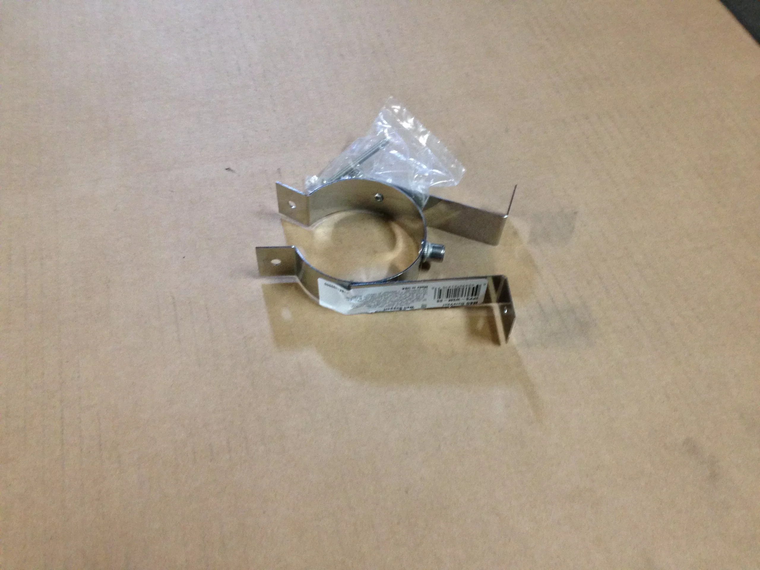 2" DIAMETER WALL SUPPORT STAINLESS,SOLD AS 6 PER BOX