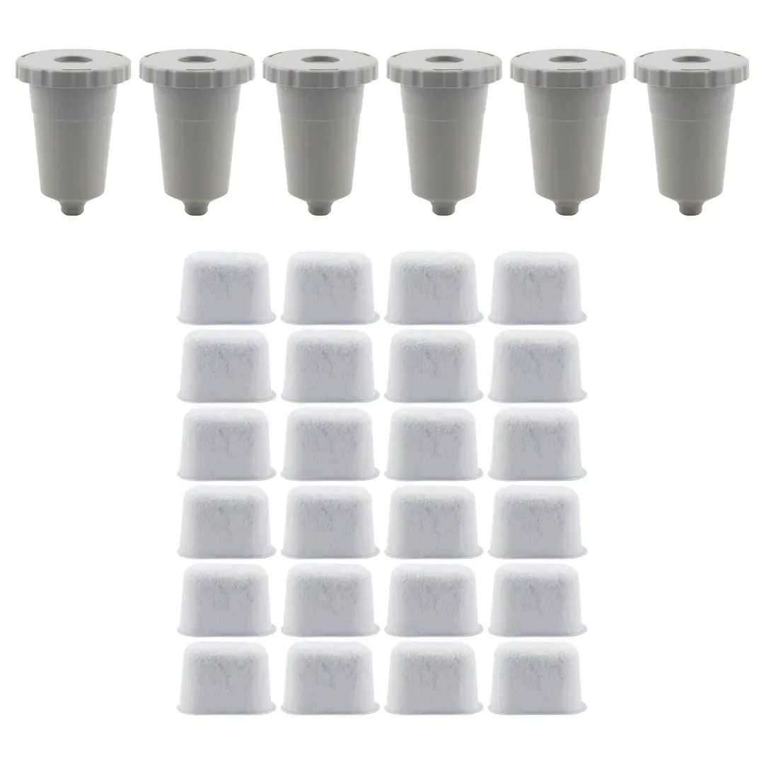 24 Pack Water Filter Cartridges, 6 Replacement Coffee Filter Sets Compatible with Keurig My K-Cup B30 B40 B50 B60 B70 Series