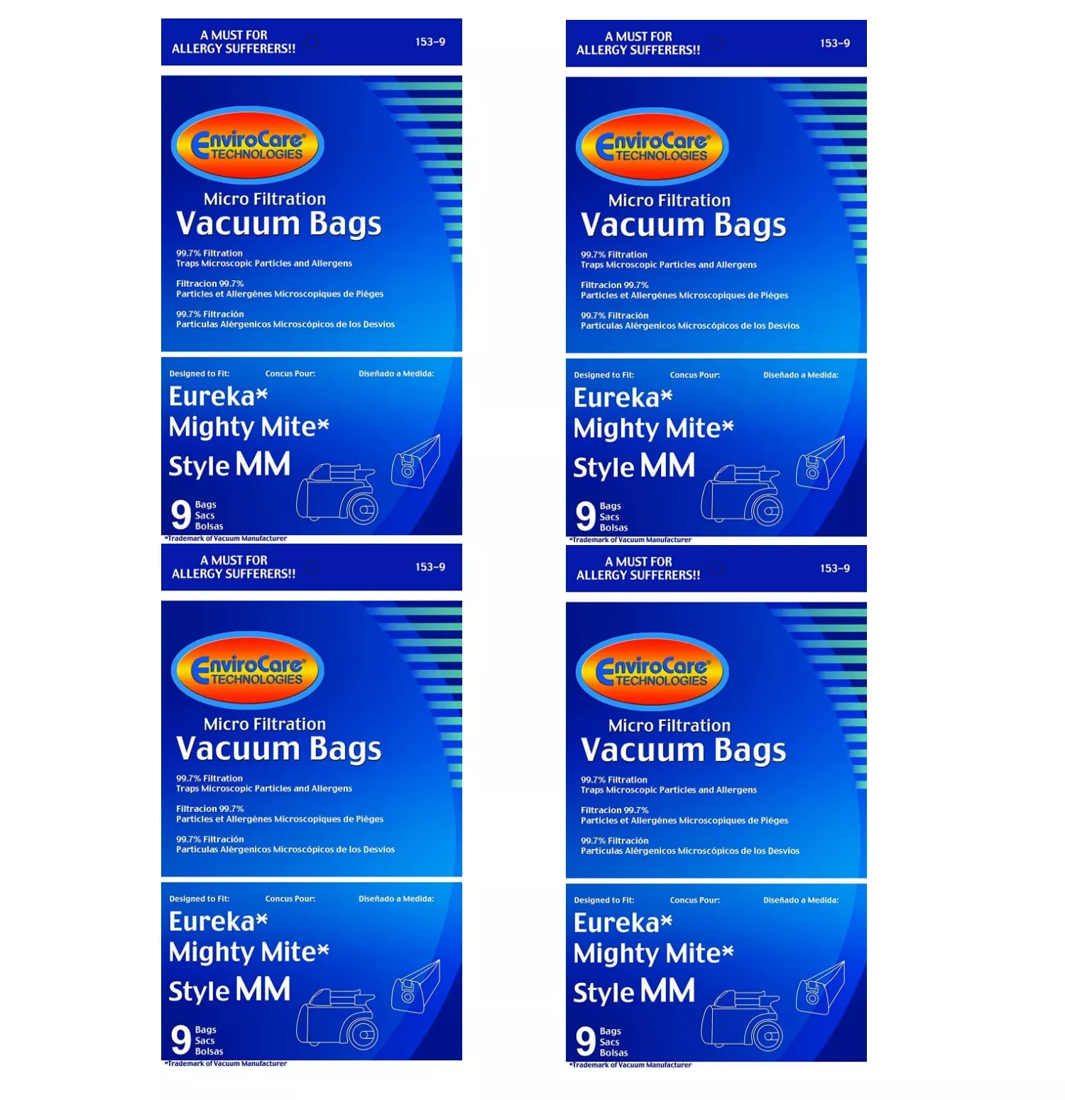 {36} Eureka Part#60295C - Style MM Vacuum Bags for Eureka Mighty Mite 3670 and 3680 Series Canisters by EnviroCare