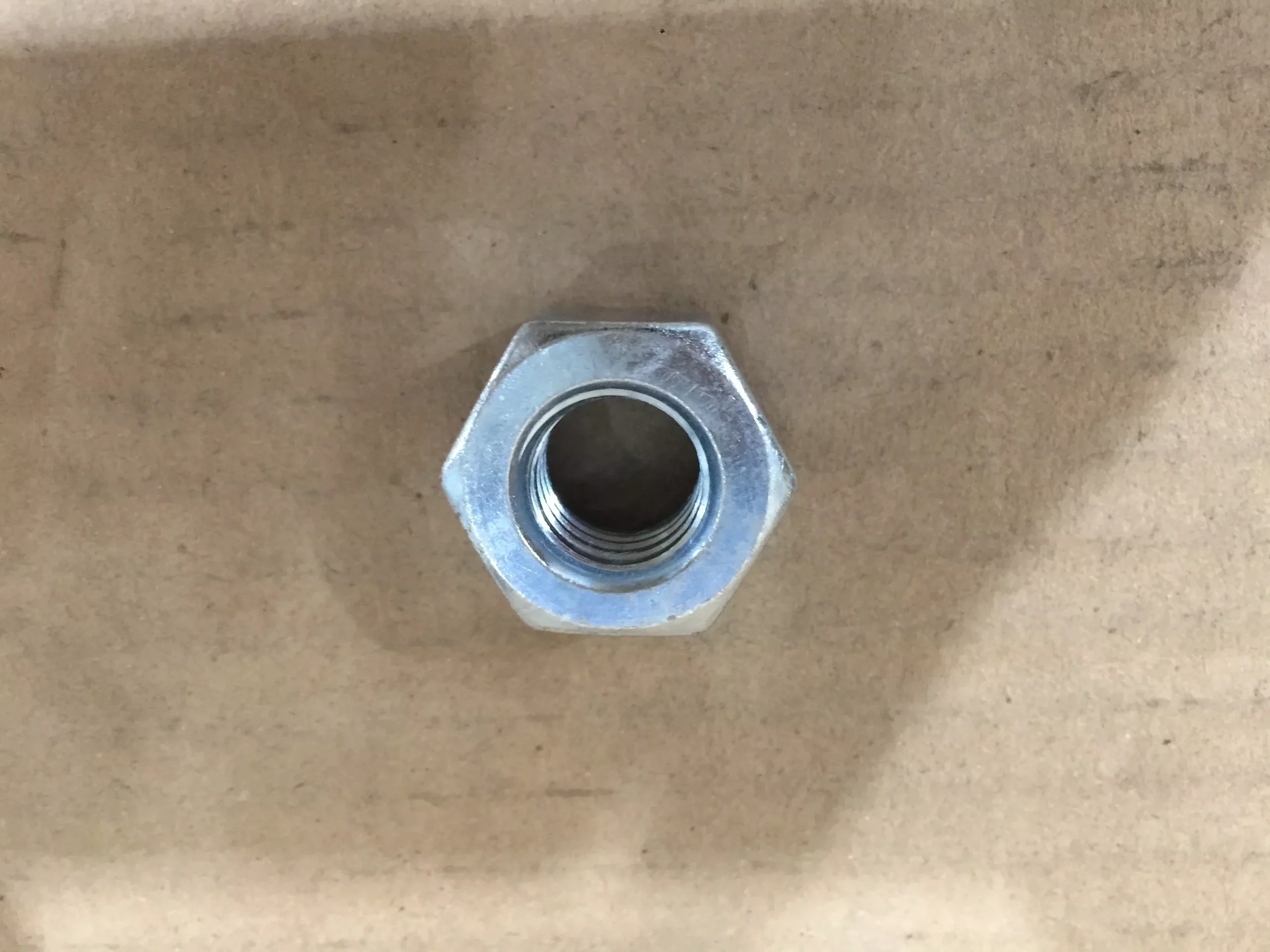 5/8"-11 HEAVY DUTY HEX NUT ZINK, 500 PER BOX