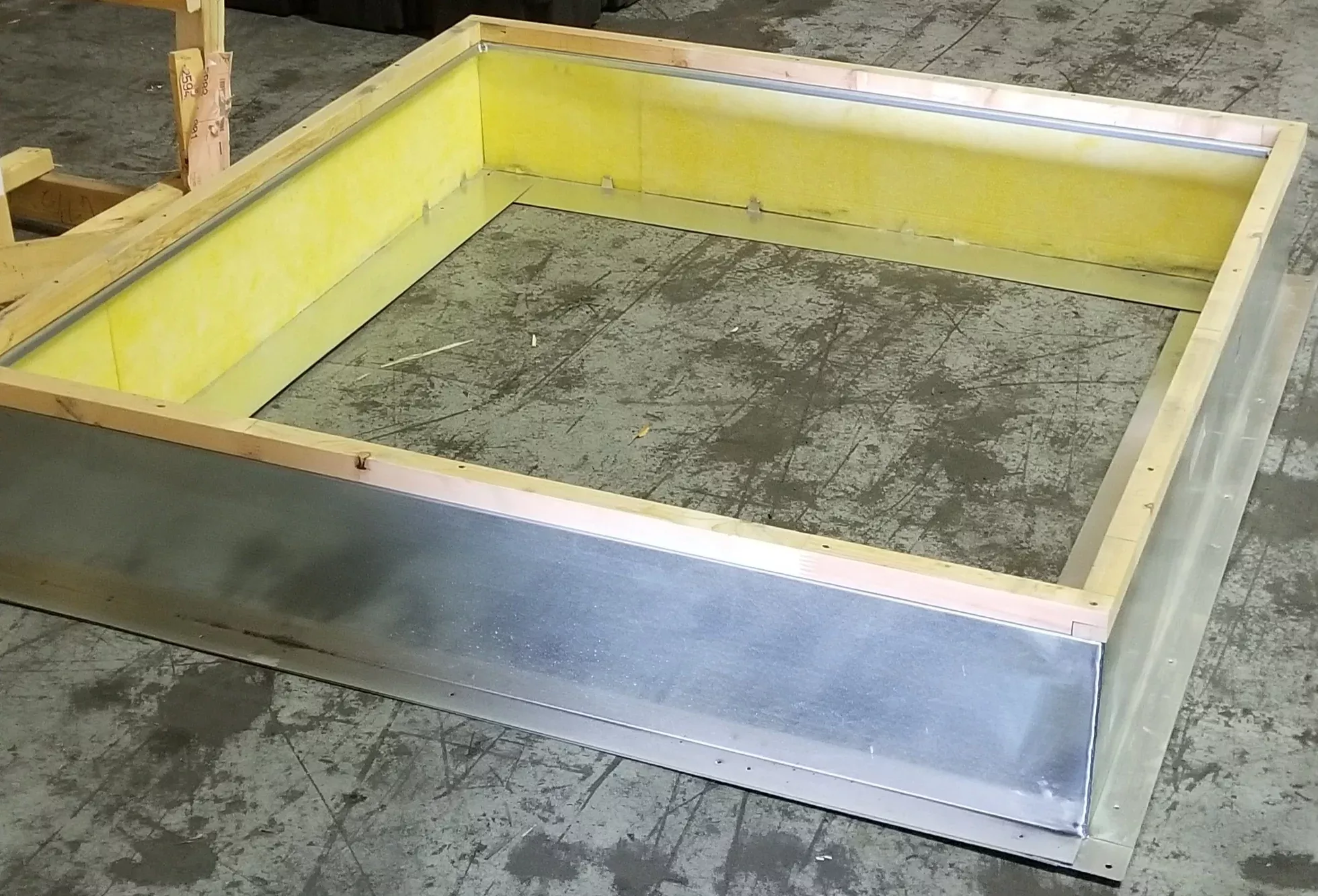 62 1/2" OD 12"H Roof Curb