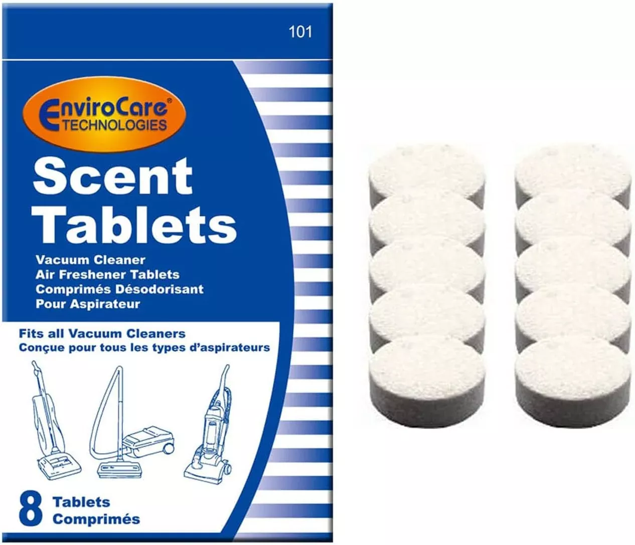 8 Vacuum Cleaner Scent Tablets. Air Freshner Tablets for Bagged Vacuum Cleaners