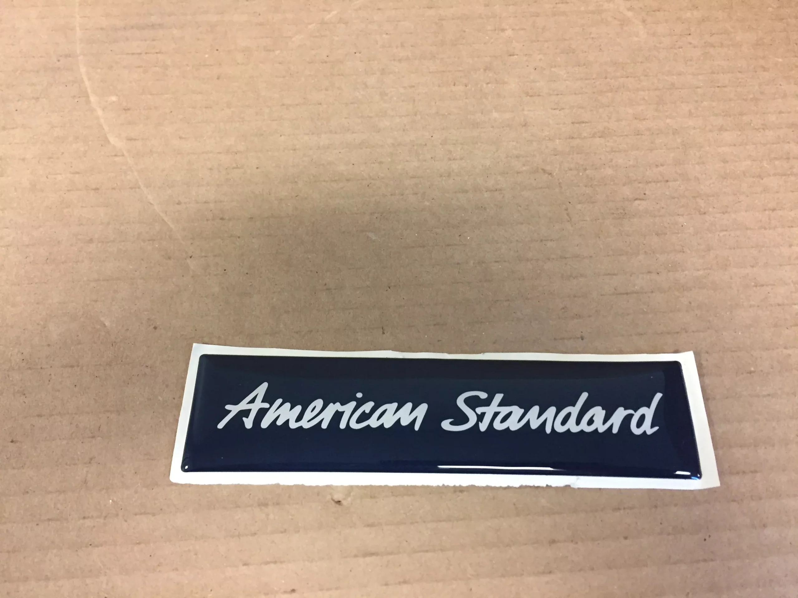 "AMERICAN STANDARD" ADHEIVE LABEL