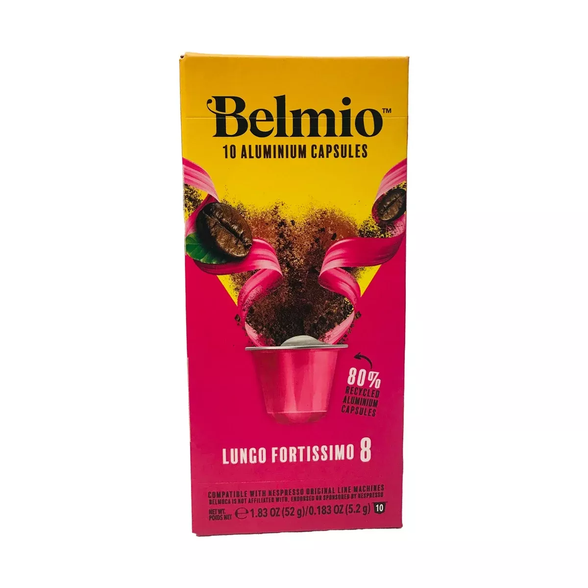 Belmio Lungo Forte Nespresso Compatible Capsules, 10 Pack