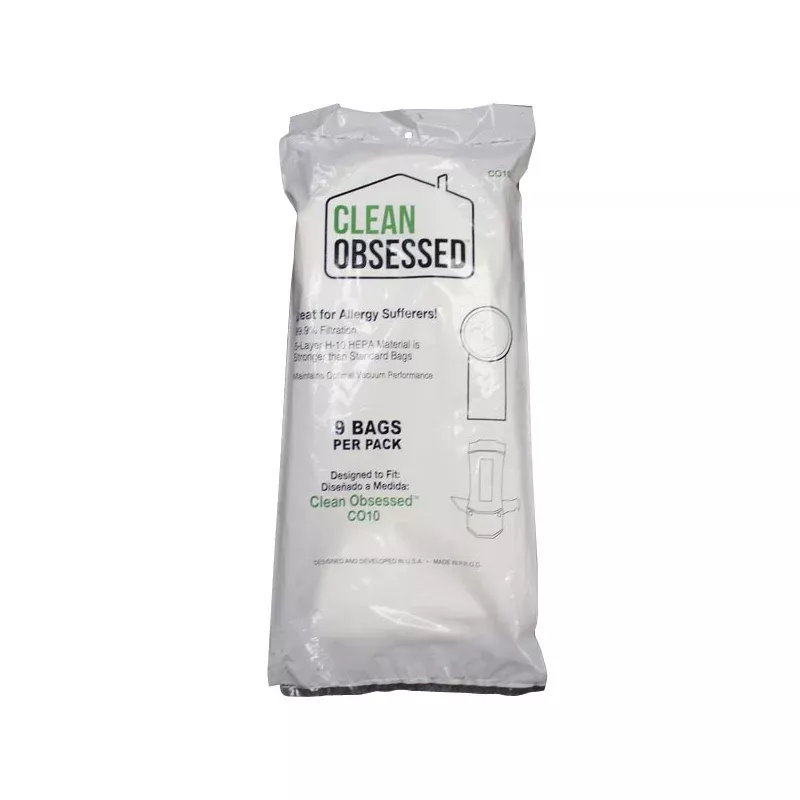 Clean Obsessed 10 Quart Cloth Vacuum Bags - 9 Pack
