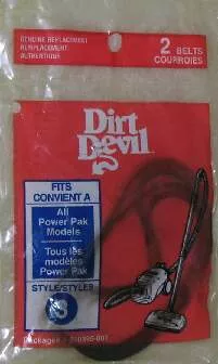Dirt Devil 3210395001 Style 3 Vacuum Cleaner Belts - 2 Pack