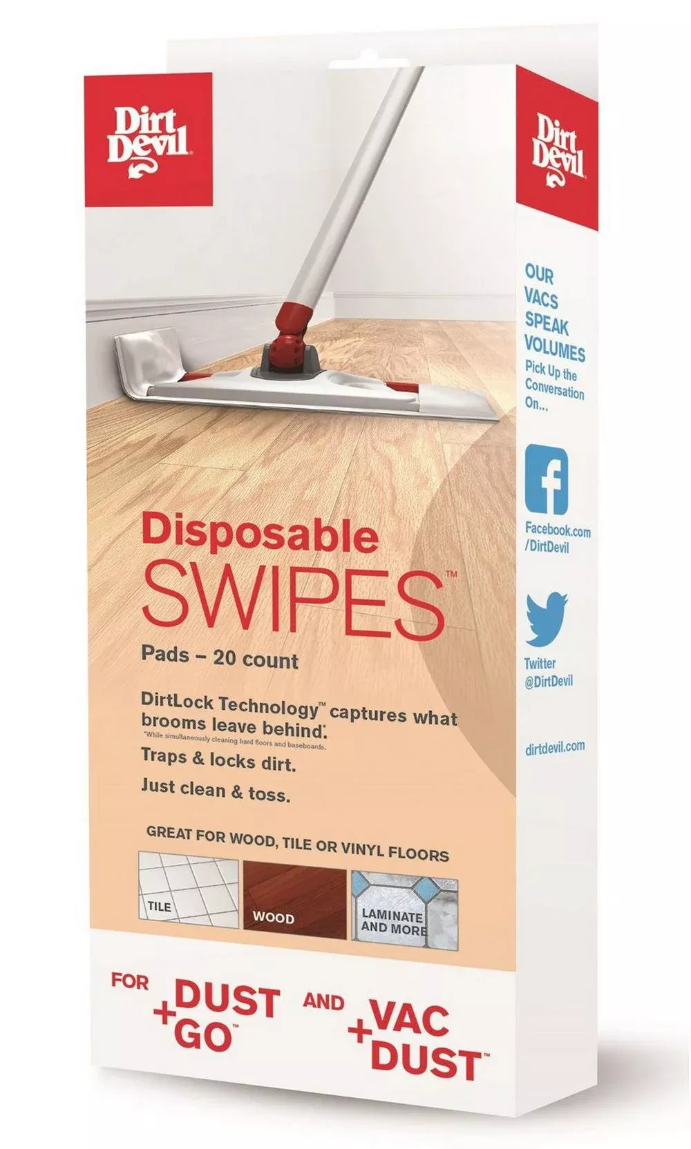 Dirt Devil® Disposable SWIPES™ Pads- 20 count