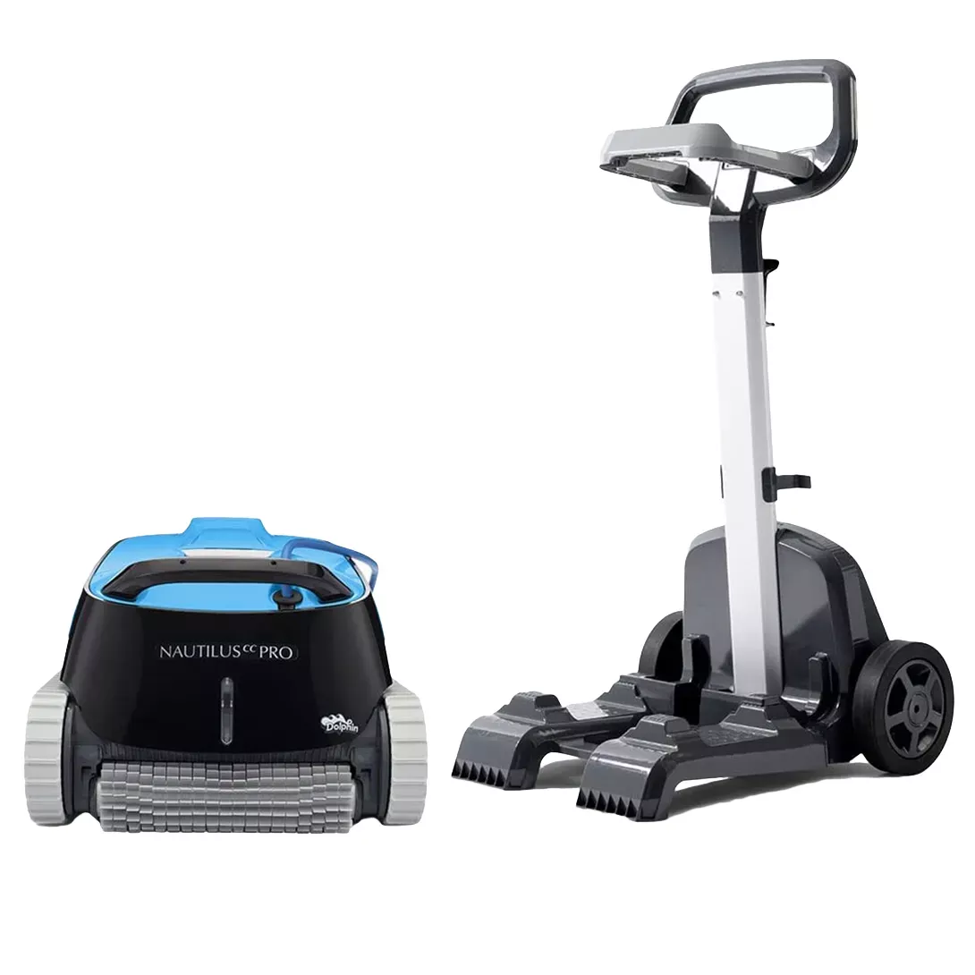 Dolphin Nautilus CC Pro with Wi-Fi Controlled Robotic Pool Vacuum Cleaner with Caddy