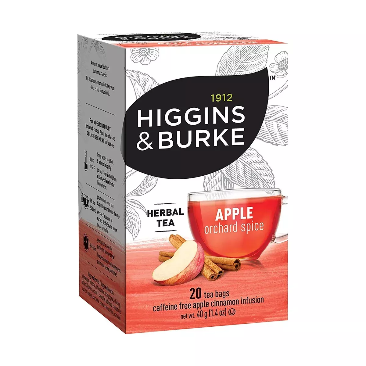Higgins & Burke Apple Orchard Spice Filterbag Tea 20 Count