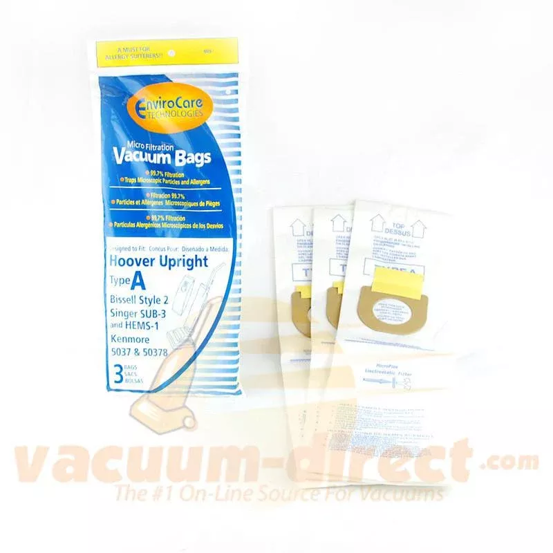 Hoover Style A EnviroCare Vacuum Bags3 Pack #809