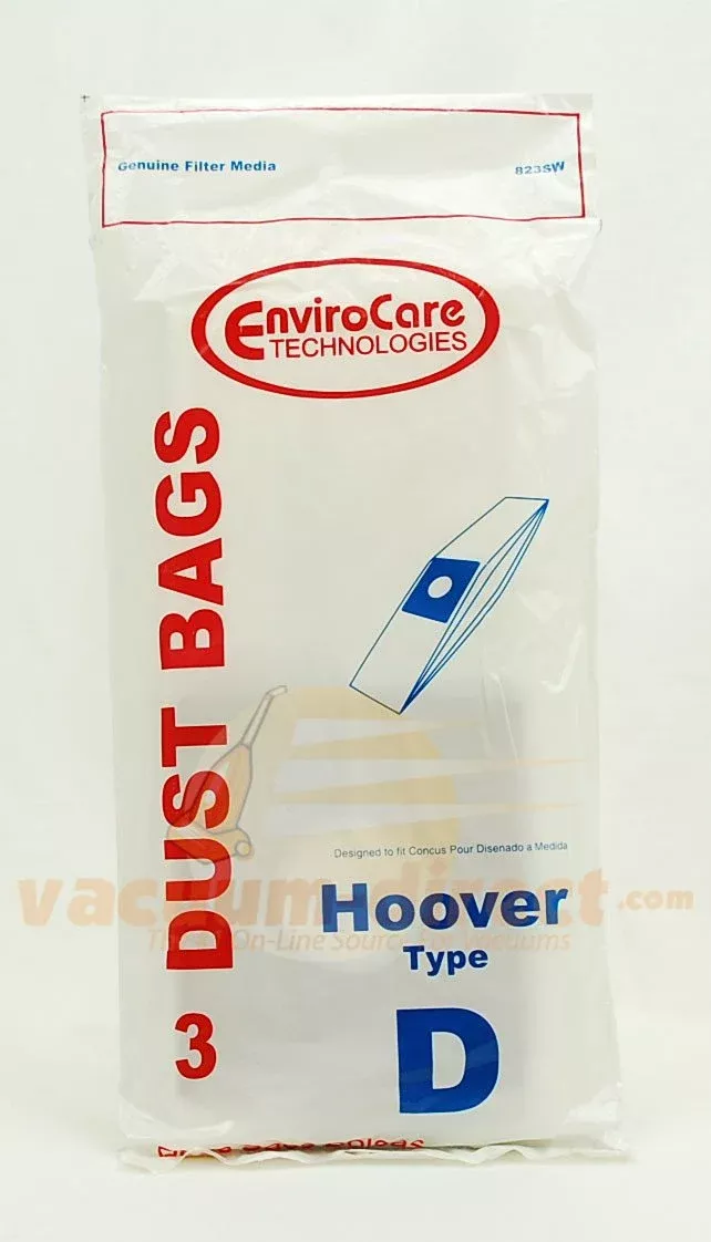 Hoover Type D Generic Dial-A-Matic Vacuum Bags by EnviroCare, 3 Pack #823SW
