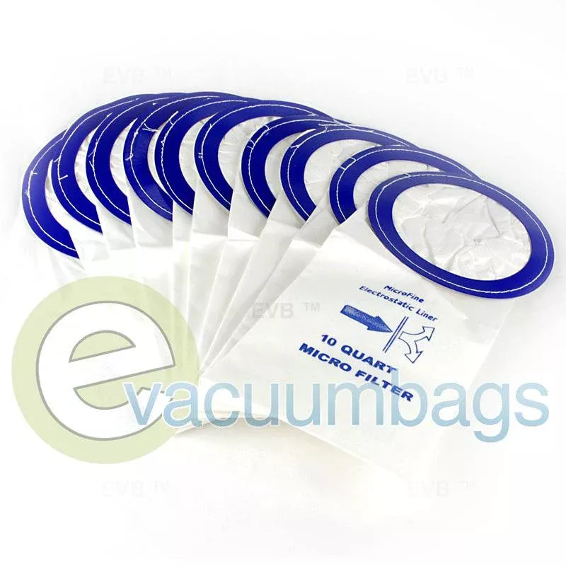 ProTeam 10 Quart Micro-Lined Paper Vacuum Bags, Generic 10 Pack #180