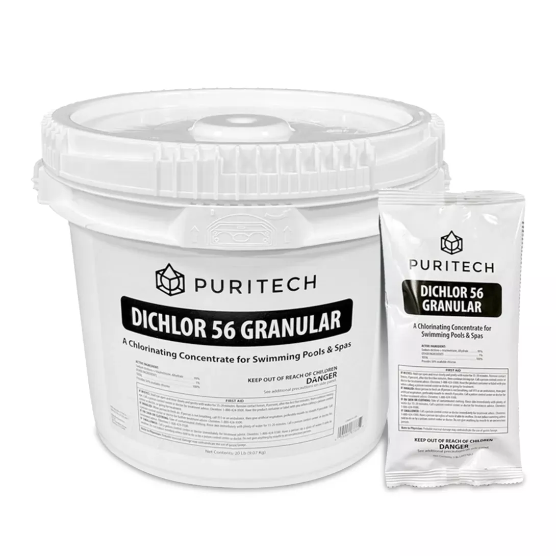 Puri Tech Sodium Dichlor Chlorine Granules, 20lb.