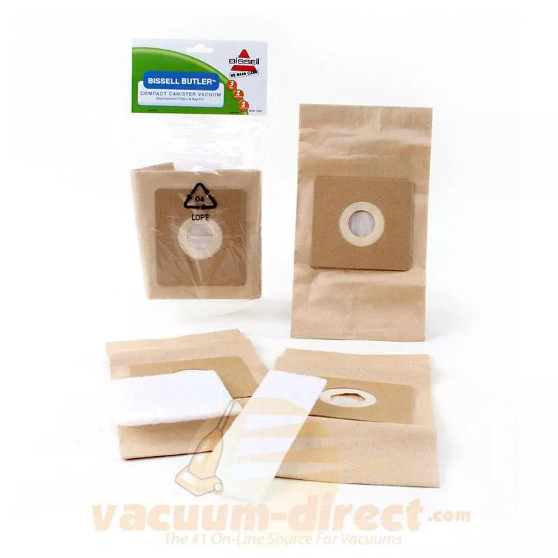 Simplicity Scout Paper Vacuum Bags by Bissell, 3 Bag Pack with Prefilter and Postfilter