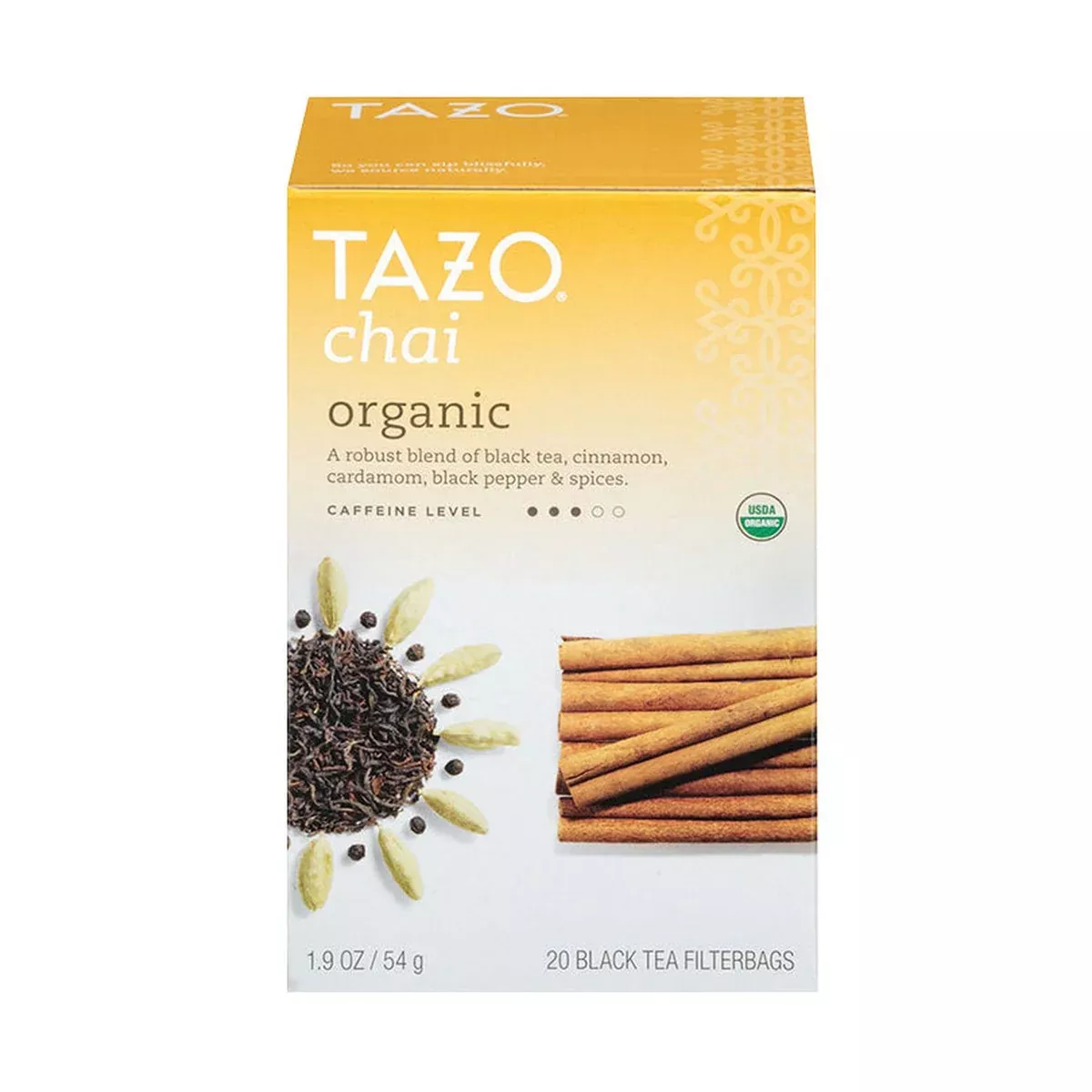 Tazo Organic Chai Filterbag Tea 20 Count