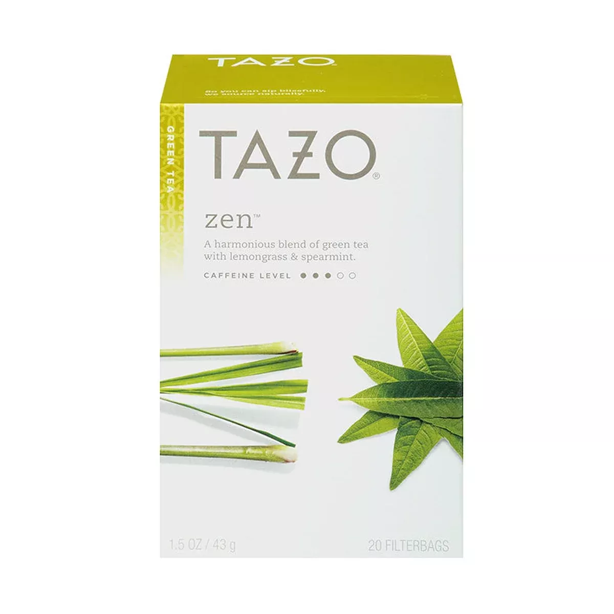 Tazo Zen Filterbag Tea 20 Count