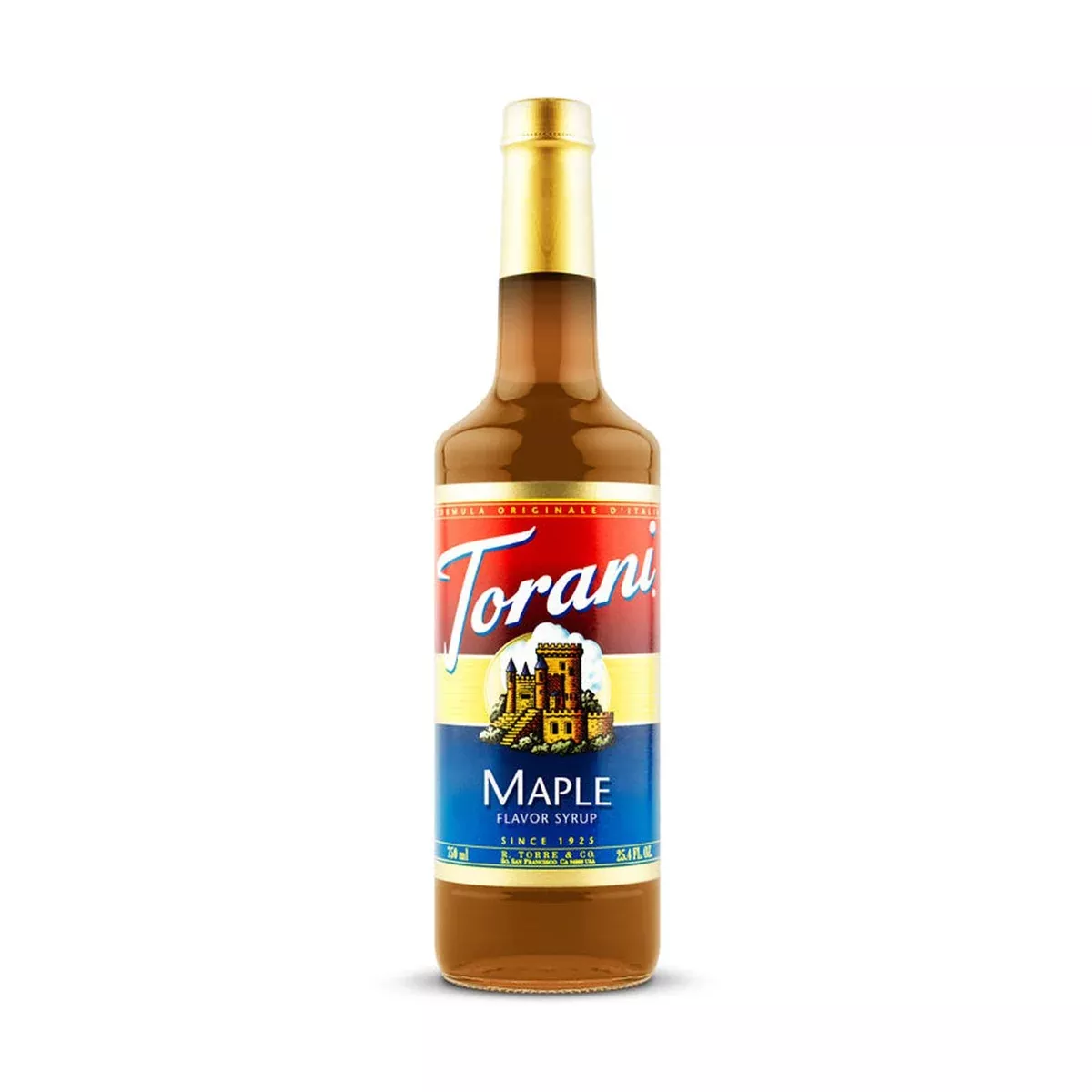 Torani Maple Syrup 750ml Glass Bottle