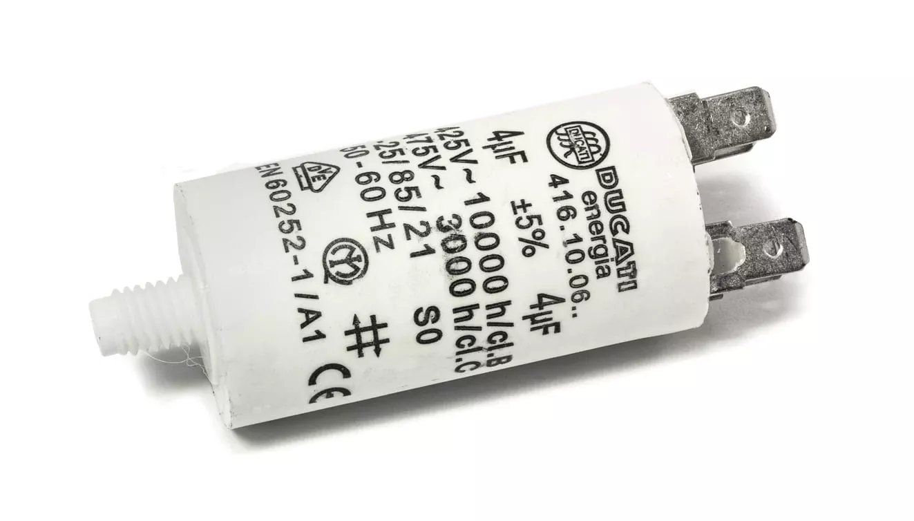 Universal 4uF Dishwasher Motor Run & Motor Start Capacitor - 521371P 1522966108