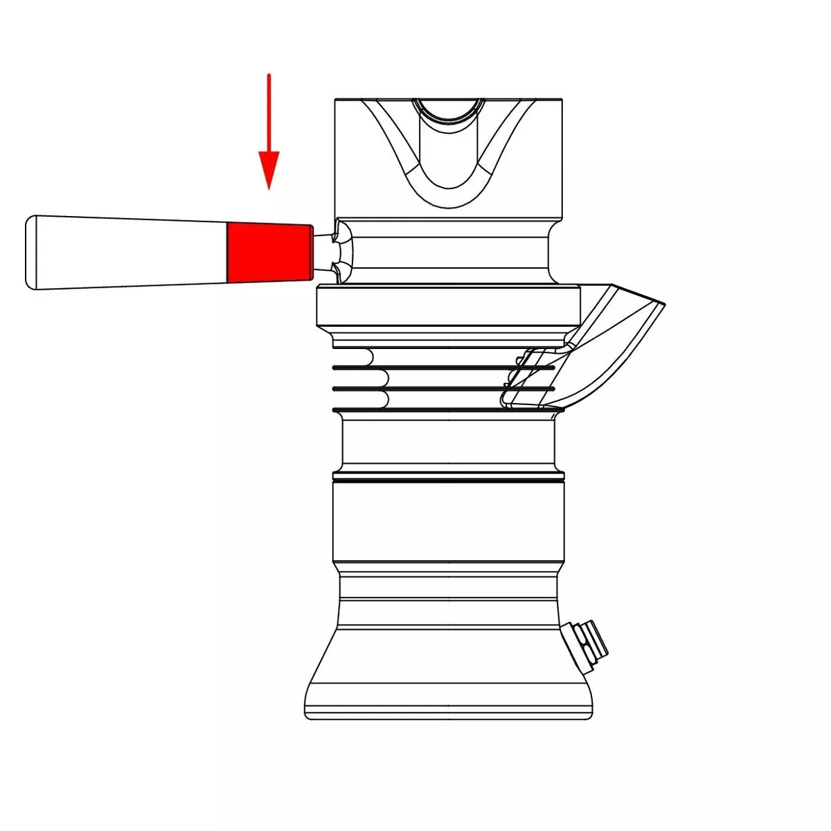 Upper Handle Bush for 9Barista Espresso Machine