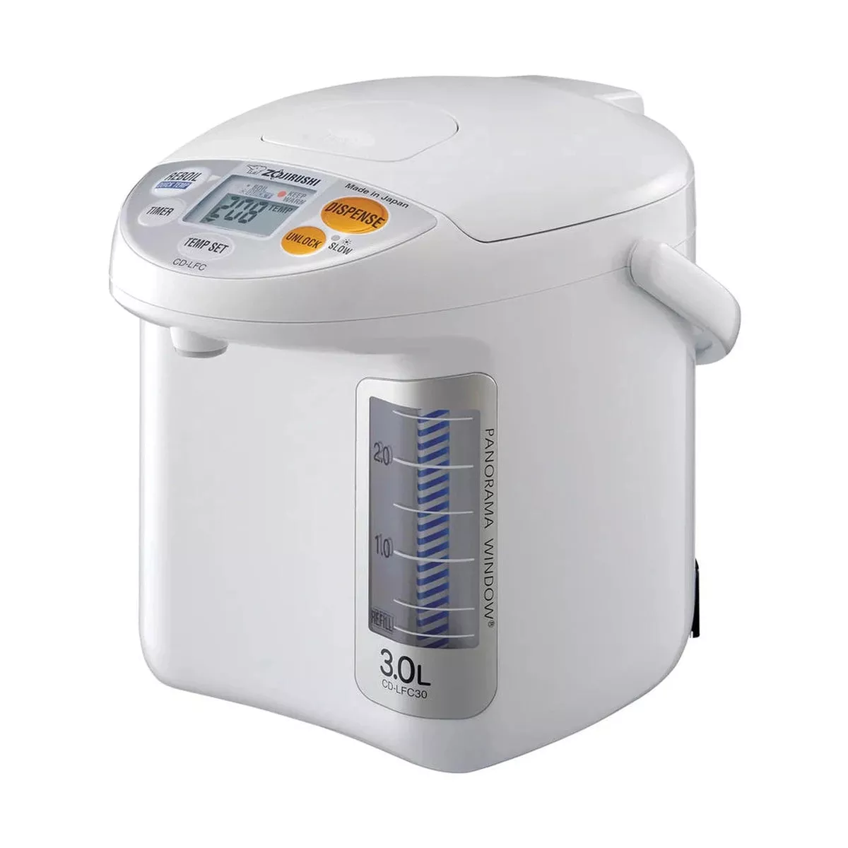 Zojirushi 3L Panorama Window Water Dispensing Pot, White #CD-LFC30